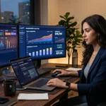 ganar dinero con inteligencia artificial analizando datos y automatización de servicios