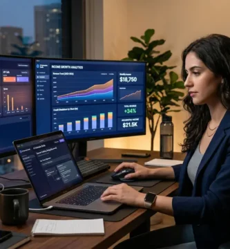 ganar dinero con inteligencia artificial analizando datos y automatización de servicios